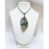 Pendentif Labradorite avec Cordon 44cm + 5cm