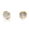 Boucles Agate Blanche Plaquées Or