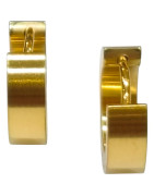 Boucles Mini Créoles Acier Plaqué Or 10mm