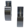 Boucles Mini Créoles Acier Noir 10mm
