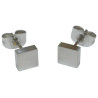 Boucles Acier Carrées 5x5mm