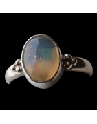Bague Opale Argent 925 Taille 53