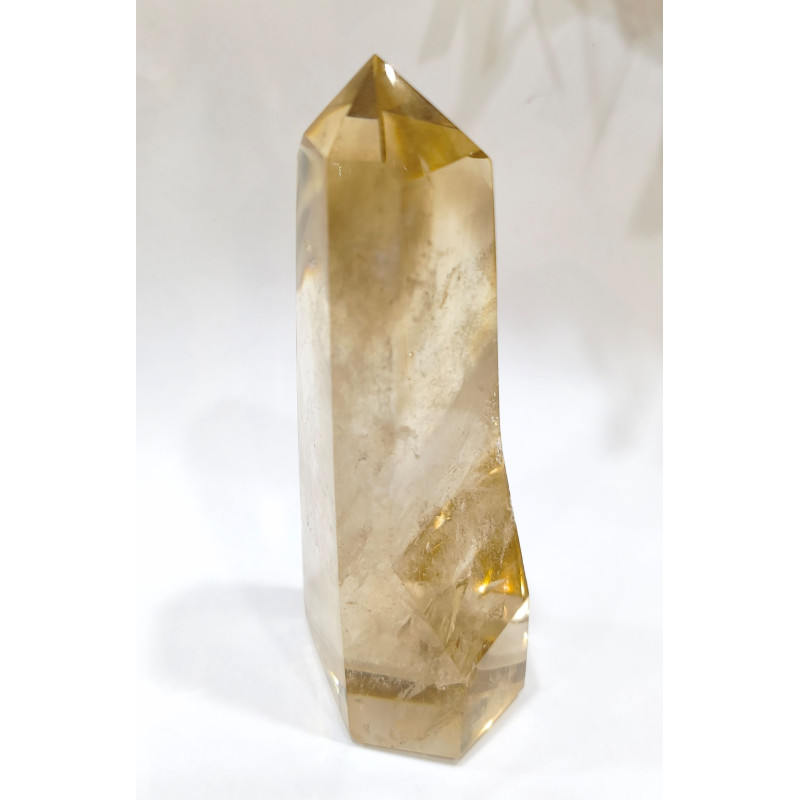 Cristal Citrine Pointe Monoterminée 242g H12cm