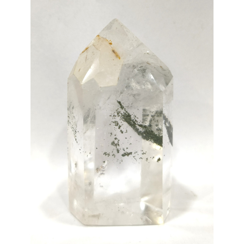 Cristal Quartz Fantôme Chlorite 88g H6.5cm