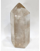 Cristal Quartz Fumé Arc en Ciel 413g H11cm