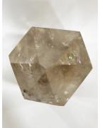 Cristal Quartz Fumé Arc en Ciel 413g H11cm