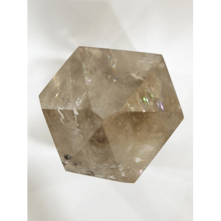 Cristal Quartz Fumé Arc en Ciel 413g H11cm