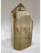 Cristal Citrine Fumée Pointe Monoterminée 237g H8cm