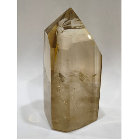 Cristal Citrine Fumée Pointe Monoterminée 237g H8cm