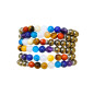 Bracelet Pyrite 7 Chakras Pierres Rondes 8mm