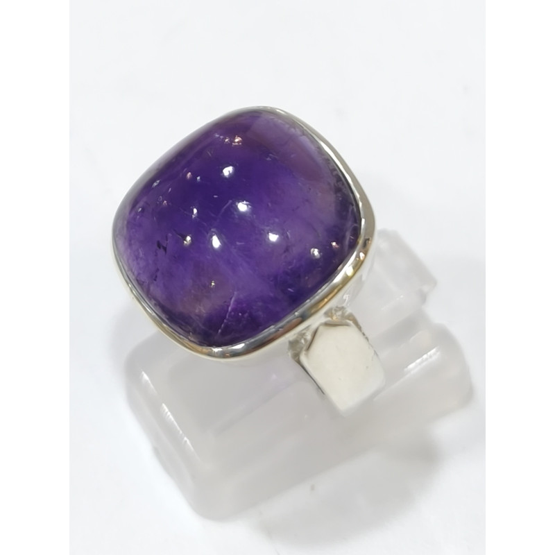 Bague Améthyste Argent 925 Taille 55
