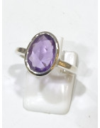 Bague Améthyste Argent 925 Taille 55