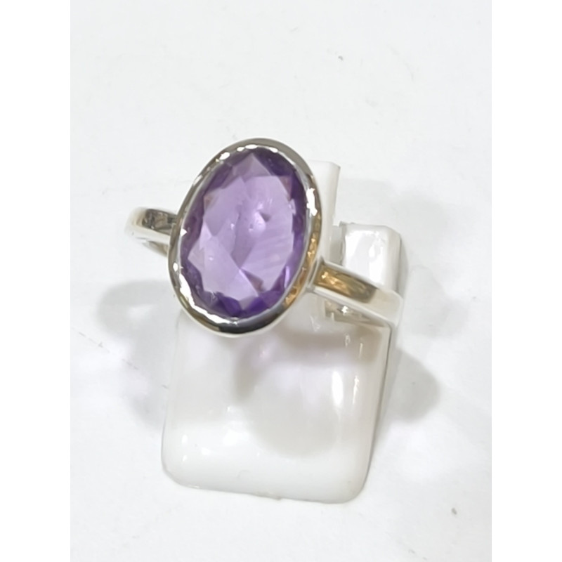 Bague Améthyste Argent 925 Taille 55