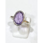 Bague Améthyste Argent 925 Taille 55