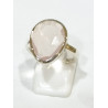 Bague Quartz Rose Argent 925 Taille 54