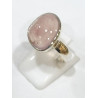Bague Quartz Rose Argent 925 Taille 54