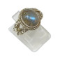 Bague Labradorite Argent 925 Cabochon Taille 58