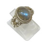Bague Labradorite Argent 925 Cabochon Taille 58