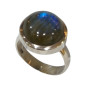 Bague Labradorite Argent 925 Cabochon Taille 59