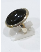 Bague Obsidienne Argent 925 Taille 56