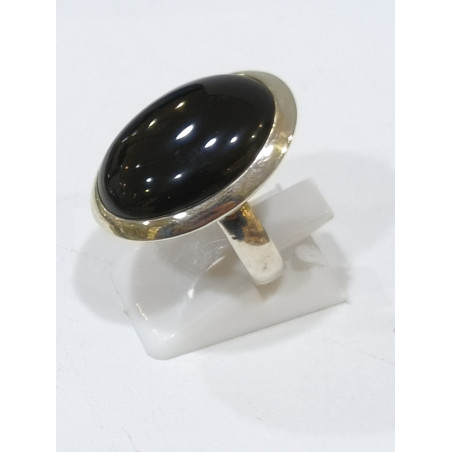 Bague Obsidienne Argent 925 Taille 56