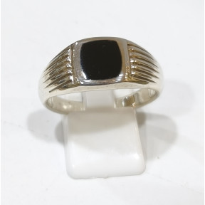 Bague Onyx Argent 925 Taille 69 Modèle Homme Type Chevalière