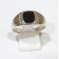 Bague Onyx Argent 925 Taille 69 Modèle Homme Type Chevalière