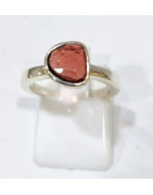 Bague Grenat Argent 925 Taille 52