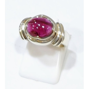 Bague Grenat Argent 925 Taille 53