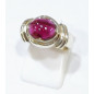 Bague Grenat Argent 925 Taille 53