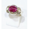 Bague Grenat Argent 925 Taille 53