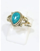 Bague Turquoise Argent 925 Taille 59