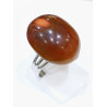 Bague Cornaline Acier Taille Réglable