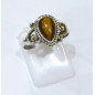 Bague Œil de Tigre Argent 925 Taille 53
