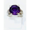 Bague Améthyste Argent 925 Taille 52