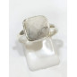 Bague Howlite Argent 925 Taille Réglable 53 à 60