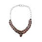 Collier Grenat Facetté et Serti Argent 925