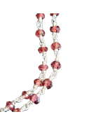 Collier Grenat 102 cm Argent 925
