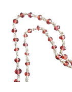 Collier Grenat facetté Argent 925