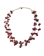 Collier Grenat Argent 925