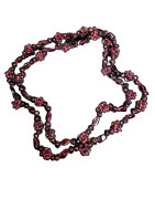 Collier Grenat baroque