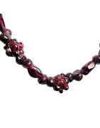 Collier Grenat perles baroques