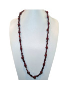 Collier Grenat perles baroques