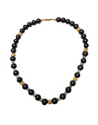 Collier Grenat Pierres rondes & Cristal de roche
