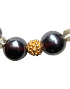 Collier Grenat Pierres rondes & Cristal de roche