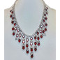 Collier Grenat serti & Zirconium