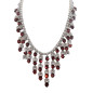 Collier Grenat serti & Zirconium