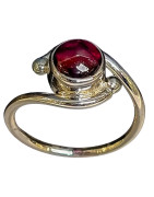 Bague Grenat Argent 925 (s)