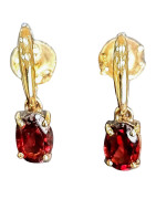 Boucles Grenat Or 18 carats (s)
