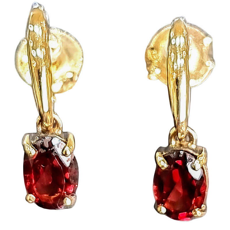 Boucles Grenat Or 18 carats (s)
